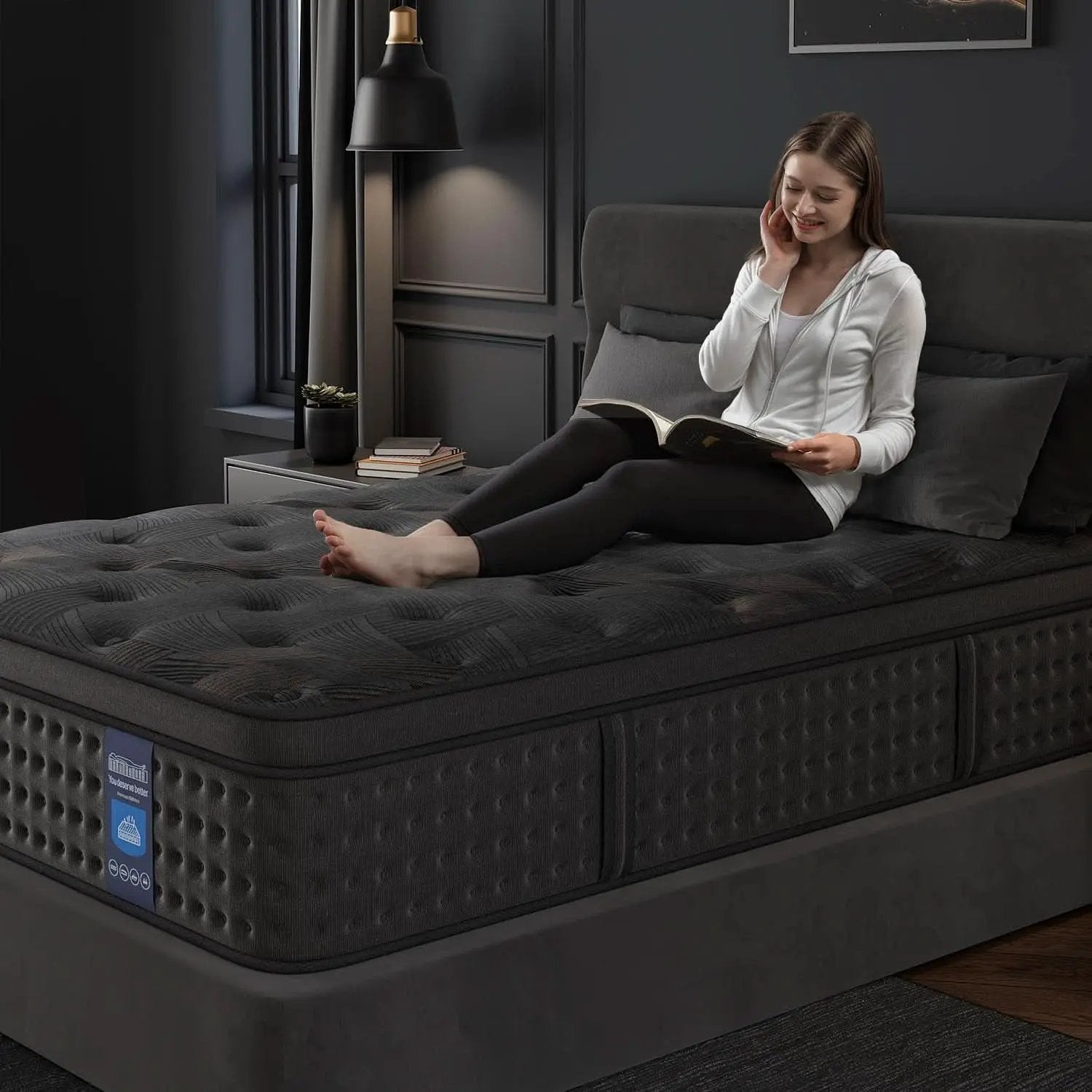 Queen 12 Inches Hybrid Memory foam Mattress CertipurUS from PriceLows™