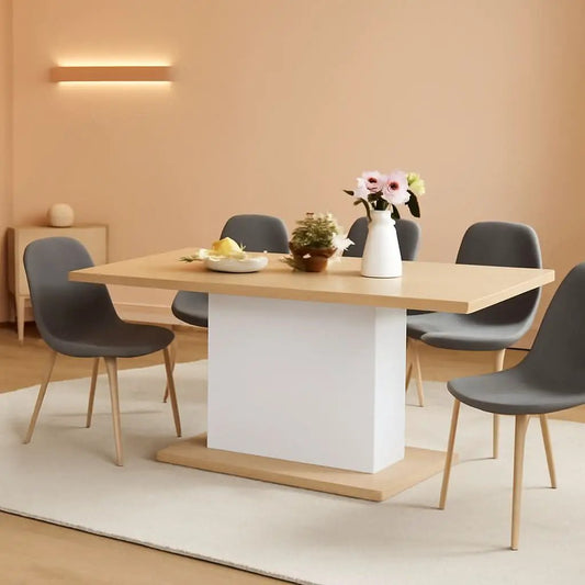 Extensible Dining Table For 4 To 8 People Wooden Top from PriceLows™