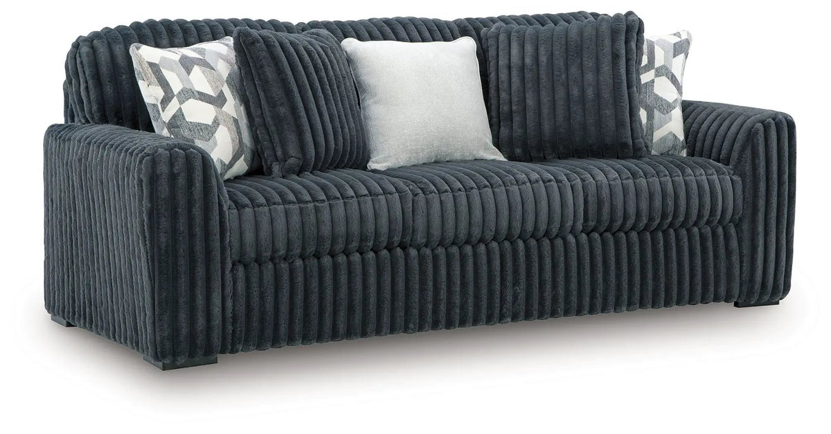 Midnight Madness Sofa | Jumbo Corduroy | Cozy Inviting Design | 98 Inch Length