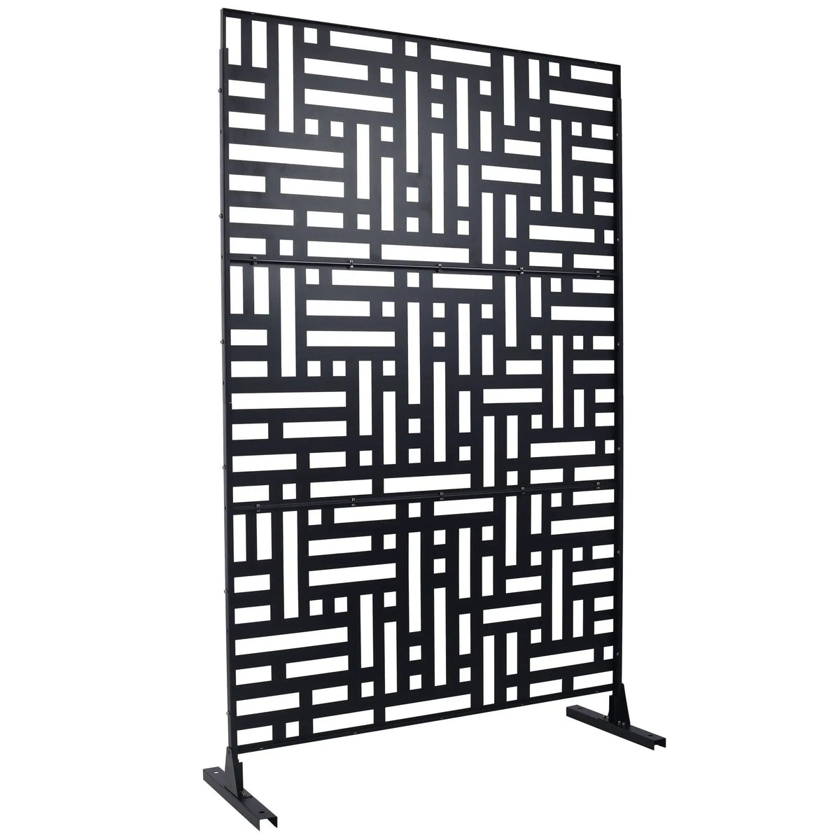 Metal Privacy Screen | Freestanding Frame | Rust Resistant | Indoor Use