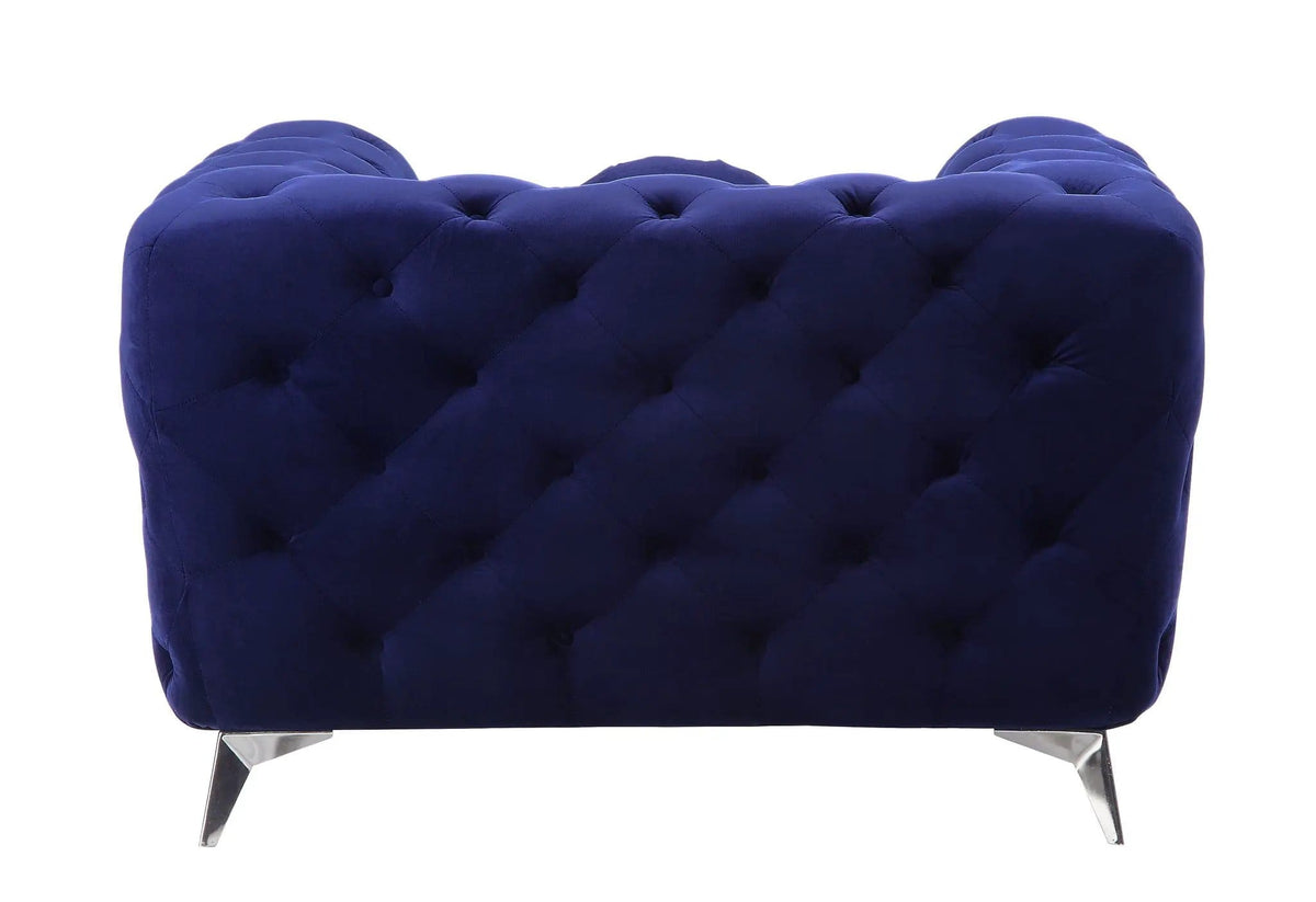 Atronia Chair, Elegant Design | 41 x 41 x 30 in | Fabric & Metal | Living Room