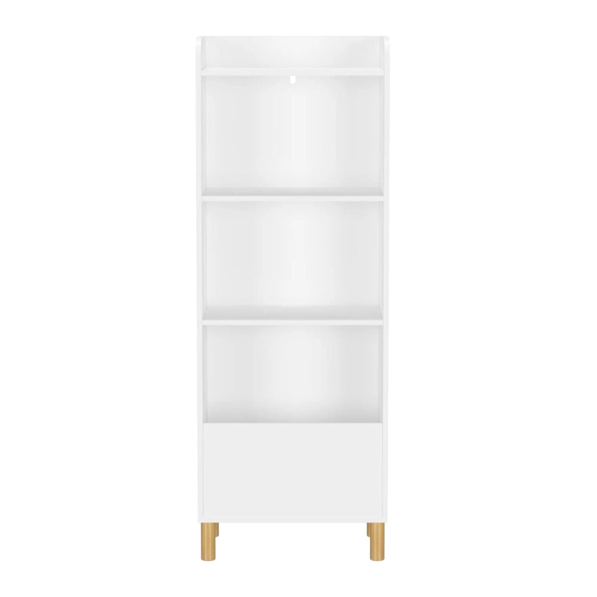 4 Tier Bookcase | Safety Restraint | White | Room Storage