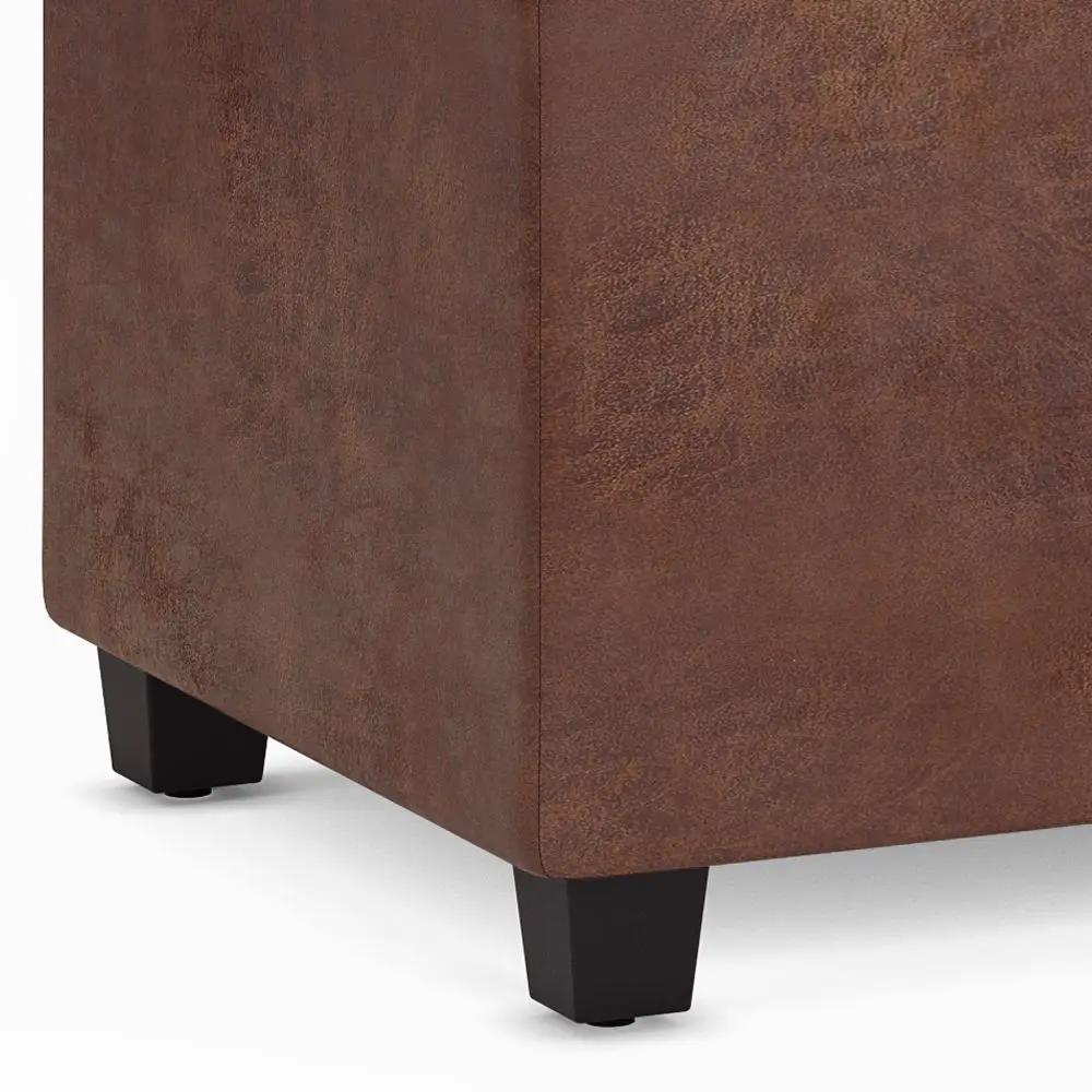 Storage Ottoman Bench | Solid Wood Frame | High Density Foam
