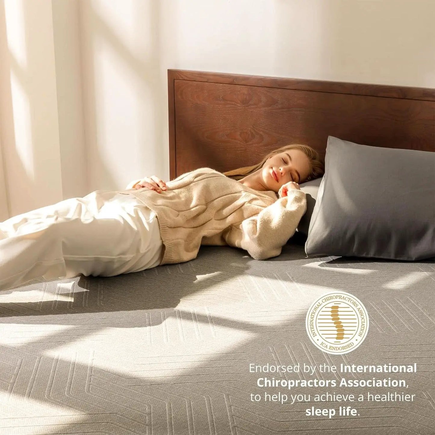 Queen Memory Foam Mattress Charcoal Premium Orthopedic from PriceLows™