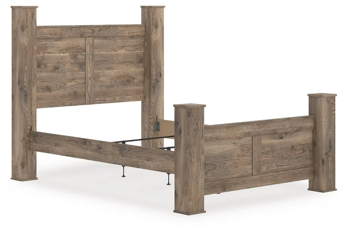 Rusticott Poster Bed | 2 Pieces | Bedroom Furniture | Bedroom