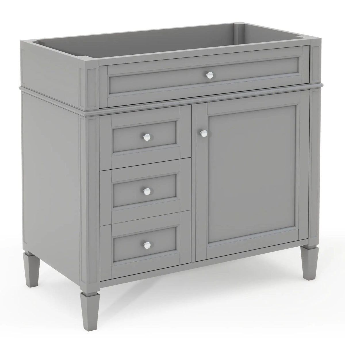 Bathroom Vanity | 3 Drawers | Blue Finish | Tip Out