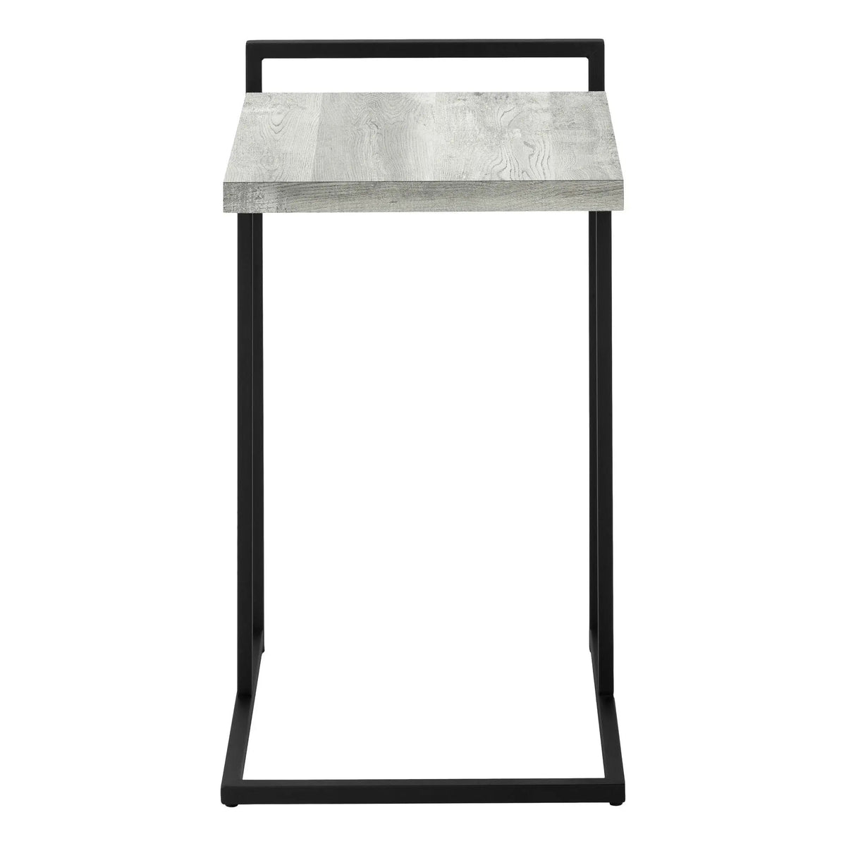 Versatile C-Shaped Accent Table | Metal Base | Generous Tabletop | Portable And Lightweight