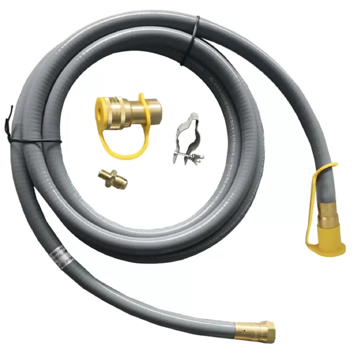 Fire Pit Gas Conversion Kit | Natural Gas | Stainless Steel | Gray