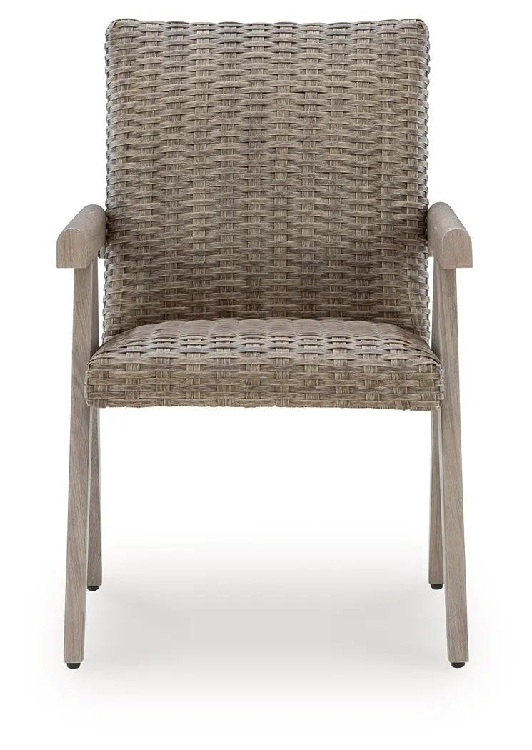 Cliff Trails Arm Chairs | Set Of 2 | Beige | Upholstered Seats