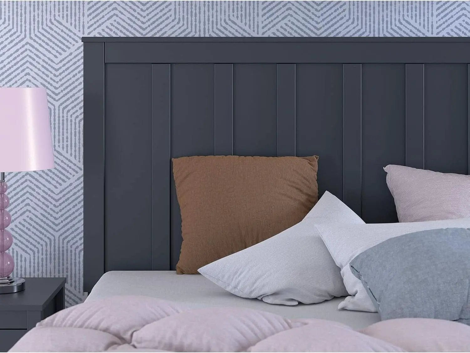 Stylish Navy Blue Full Panel Headboard for Bedrooms from PriceLows™