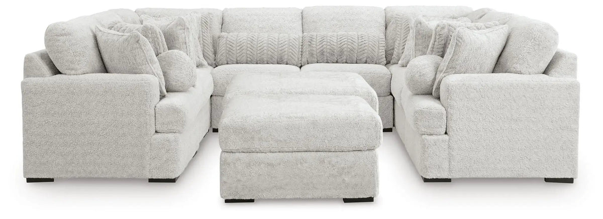 Cuddle Plush Sectional | Double Chaise | Ultra Soft Upholstery | 125 Inch Length