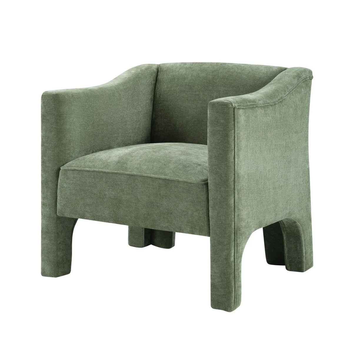 Barrel Accent Chair | Enclosed Wraparound Arms | Pill-Resistant Fabric | Ergonomic Support