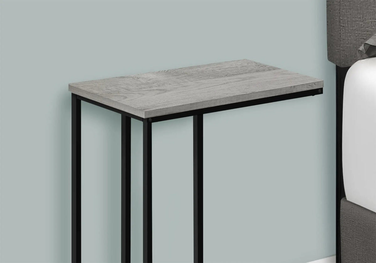 C-Shaped End Table | Space-Saving Design | Sleek Surface | Contemporary Style