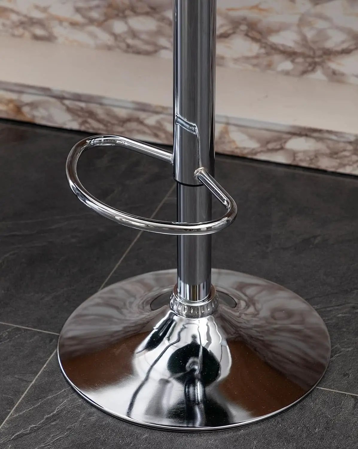 Green Velvet Upholstered Adjustable Swivel Bar Stools Set 2 from PriceLows™