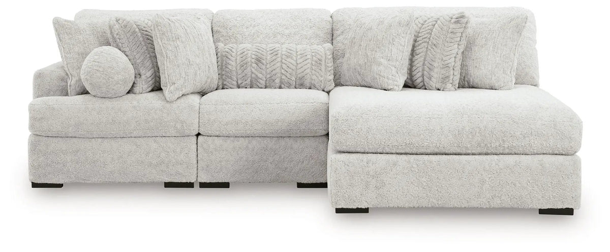 Cuddle Plush Sectional | Double Chaise | Ultra Soft Upholstery | 125 Inch Length