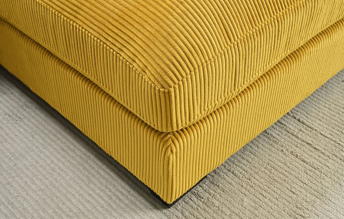 Luxe Oversized Sectional Sofa | 2 Piece L Shaped Couch | Chaise Included | Deep-Seated Design