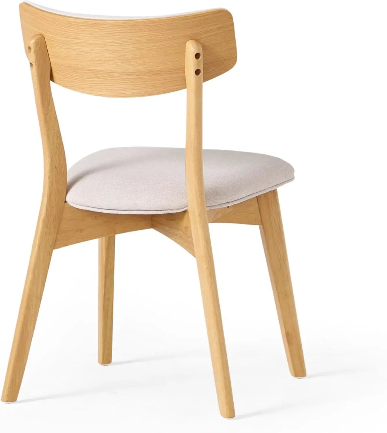 Mid Century Modern Dining Set 7 Piece Natural Oak Table from PriceLows™