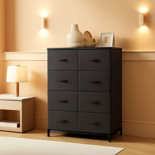 Tall Fabric Dresser With 8 Drawers For Bedroom Storage from PriceLows™