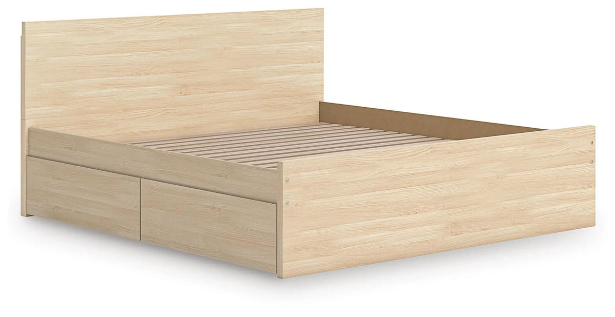 Onita Panel Platform Bed | Minimal Design | Ultra-Clean Lines | Easy-Elegant Solid Finish