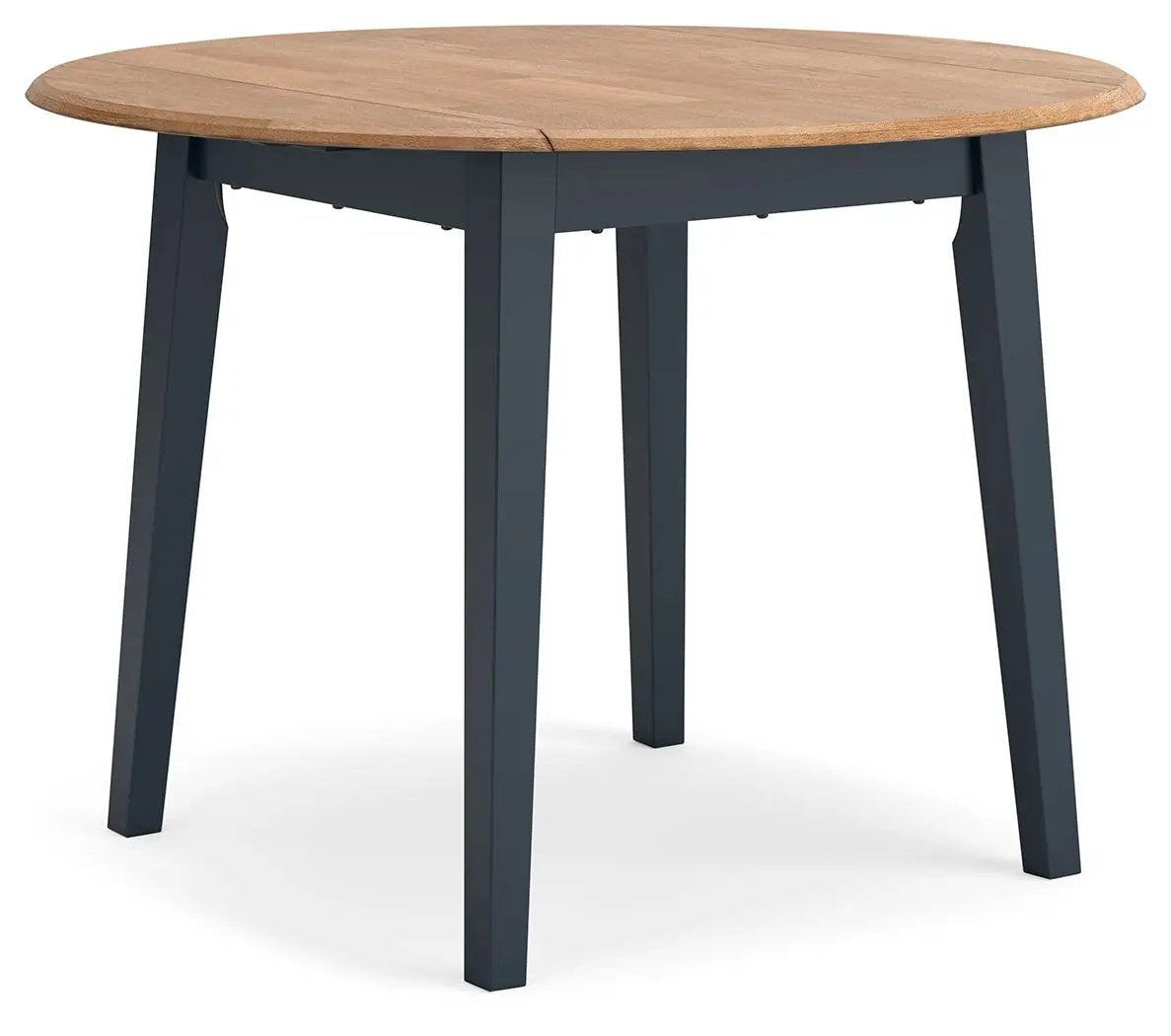 Gesthaven Round Drop Leaf Dining Table | 42 Inch Diameter | Casual Relaxed Style | Natural Wood Tone