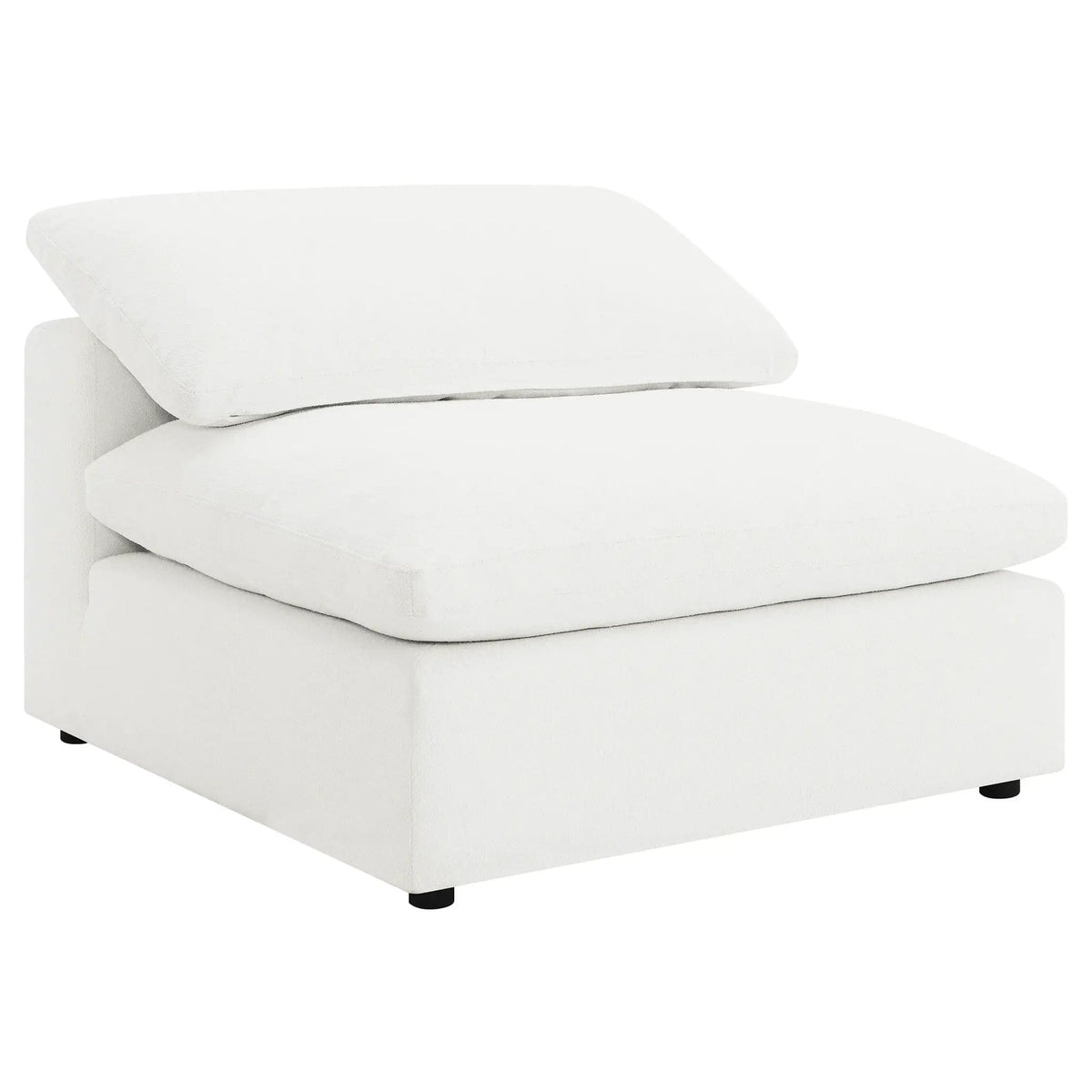 Raleigh 6-piece Boucle Upholstered Modular Sectional (Style 2) | 6-Piece Set | Boucle & Fabric | Ivory