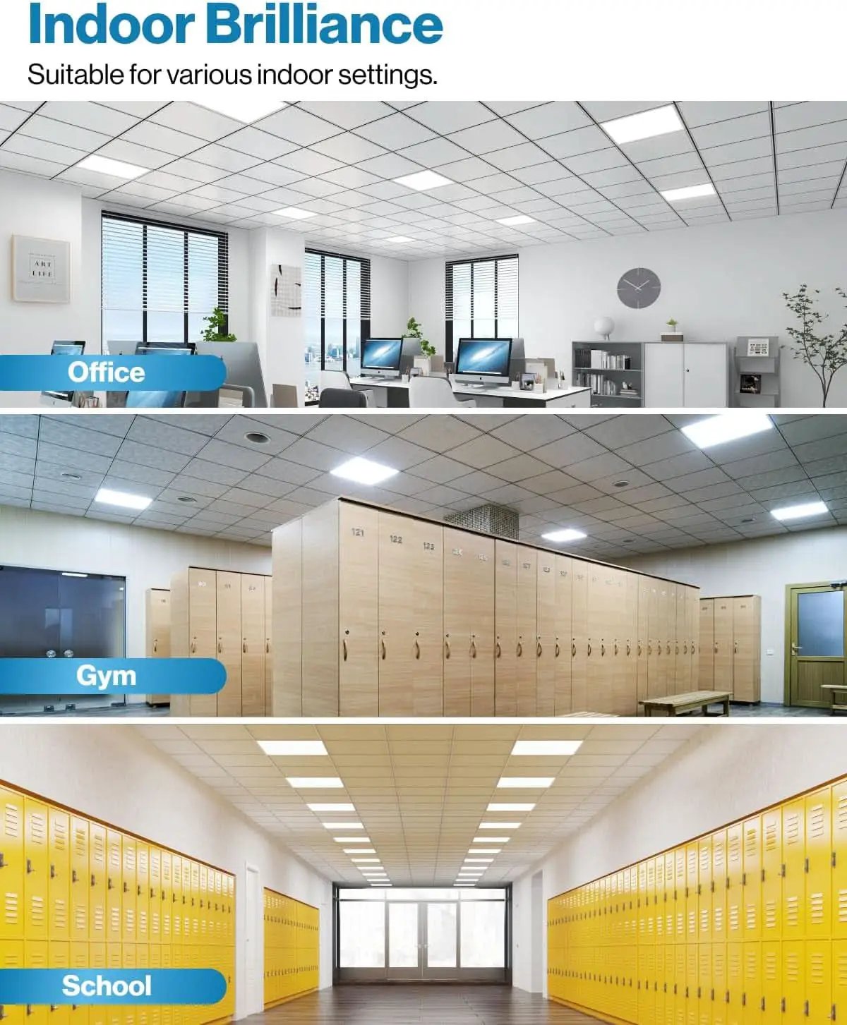2x2 LED Flat Panel Light With Dual CCT 4000K 6000K Dimmable from PriceLows™