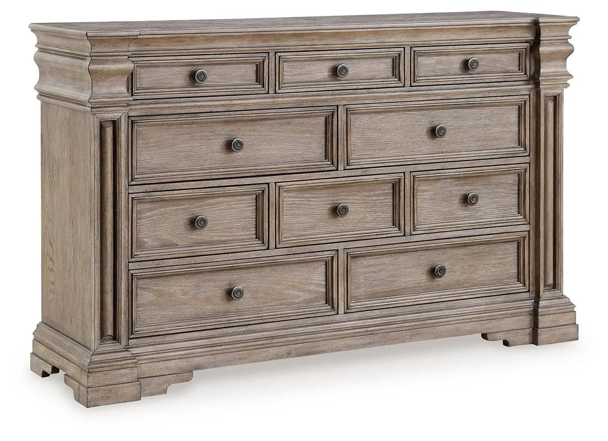 Blairhurst Panel Bedroom Set | 4-Piece | Casual Traditional Style | Oak And Ash Veneer