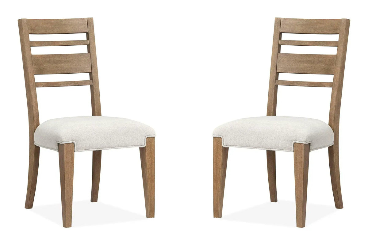 Plum Creek Side Chairs | Set Of 2 | Wood Back | Upholstered Seat