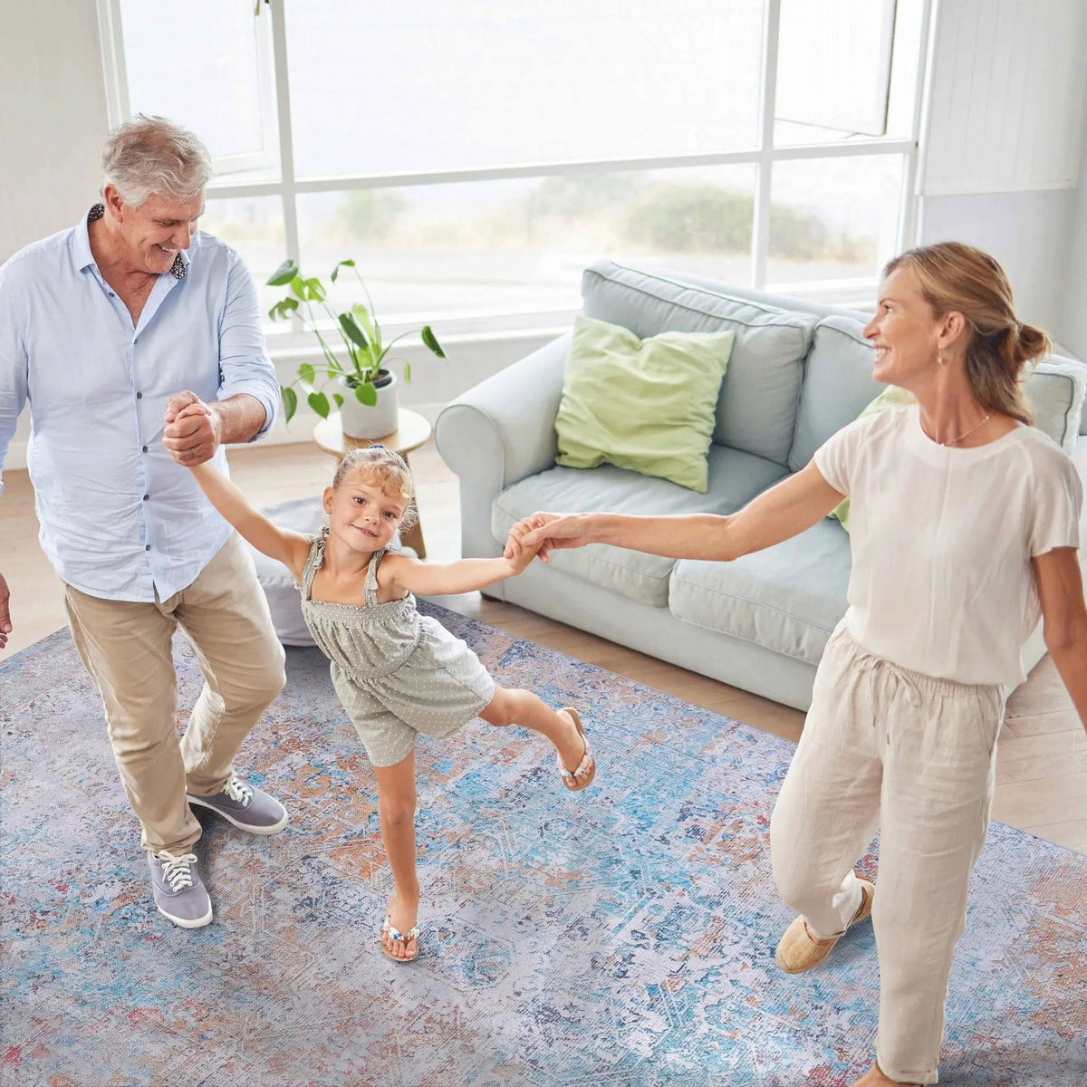 Maval Unique Washable Area Rug | 36 x 24 Inch | Machine Washable | Kid And Pet Friendly