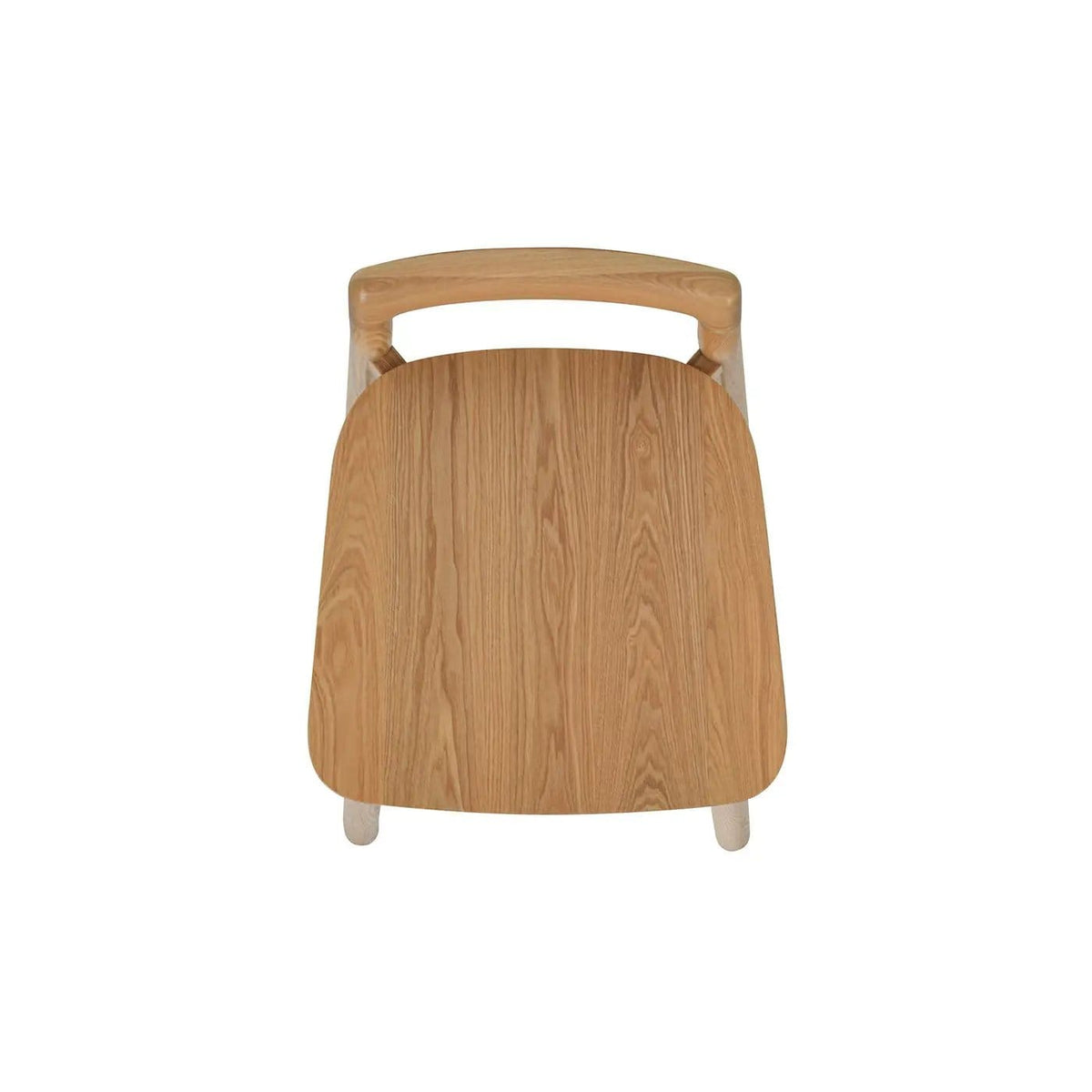 Sven Modern Minimalist Low Back Counter Stool Counter Height (24"-27") | 18 x 18.5 x 31 in | Iron & Wood | Natural Blonde Ash