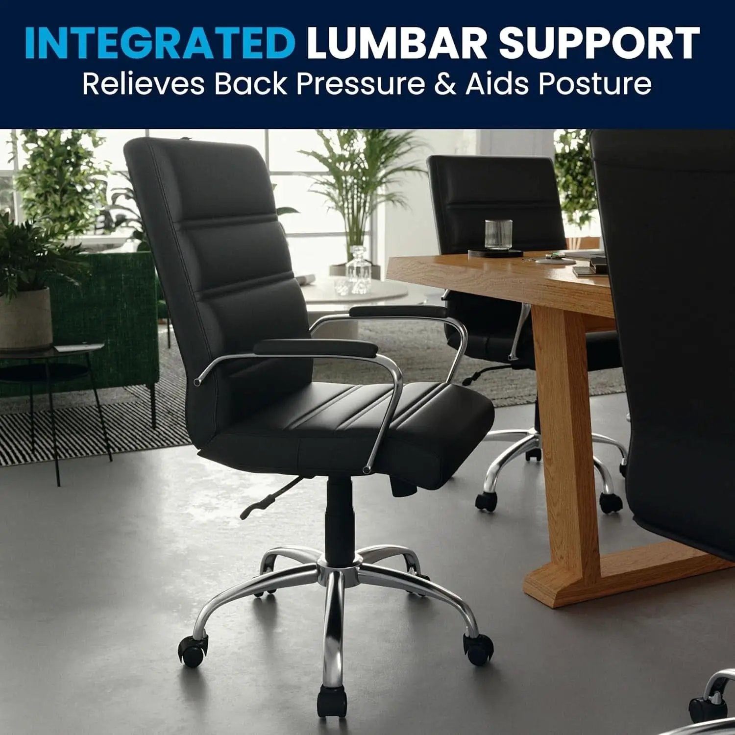 Desk Chair Black Adjustable Office Chair Home Study from PriceLows™