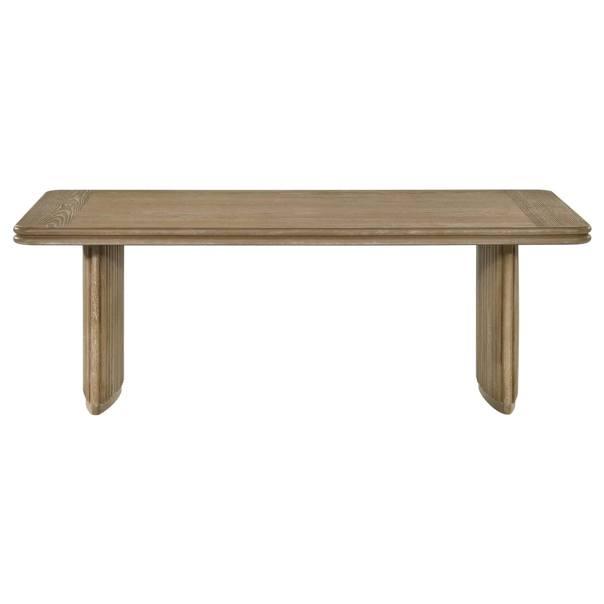 Adina Rectangular Wood Coffee Table Distressed Light | 47 x 26.75 x 16.25 in | Engineered Wood & Veneer | Brown