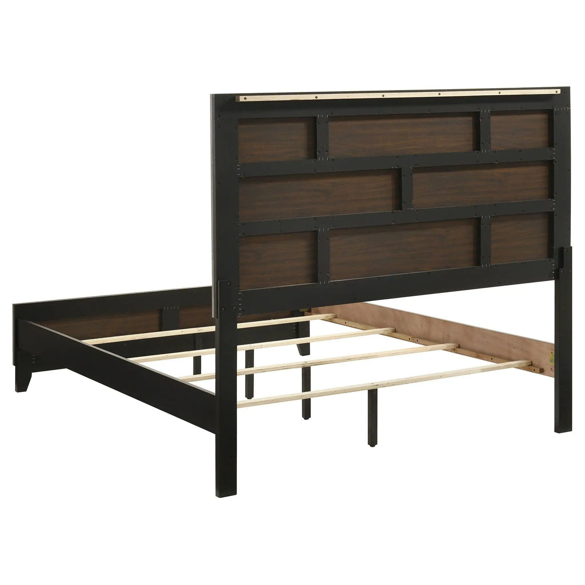 Valen Wood Queen Panel Bed Light | 63.5 x 84.5 x 56.25 in | Rubberwood & Engineered Wood | Taupe