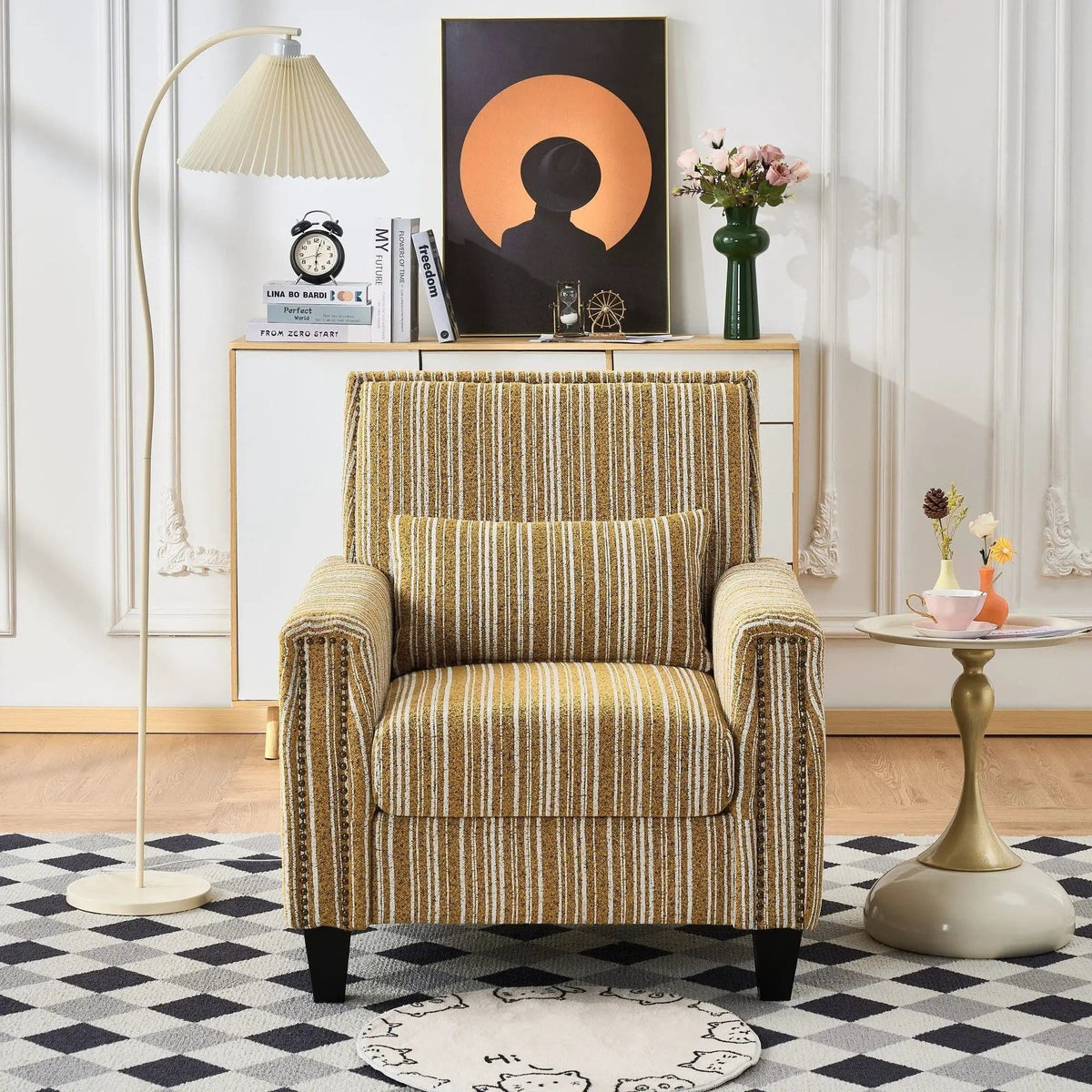 Comfy Armchair For Living Room | 3 Pieces | Solid Wood | Living Room