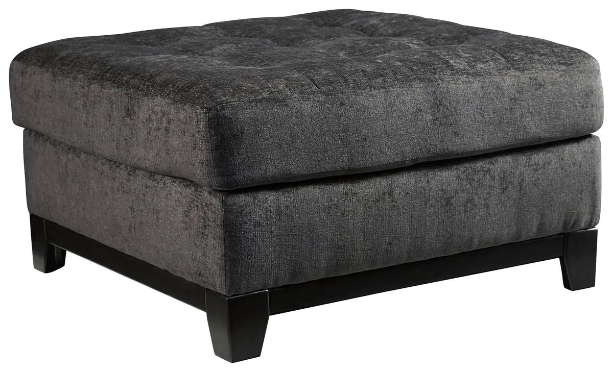 Reidshire Oversized Accent Ottoman | 36 x 36 x 19 in | Steel & Wood | Steel