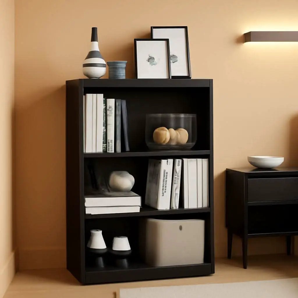 3 Tier Adjustable Bookcase For Home Office Storage from PriceLows™