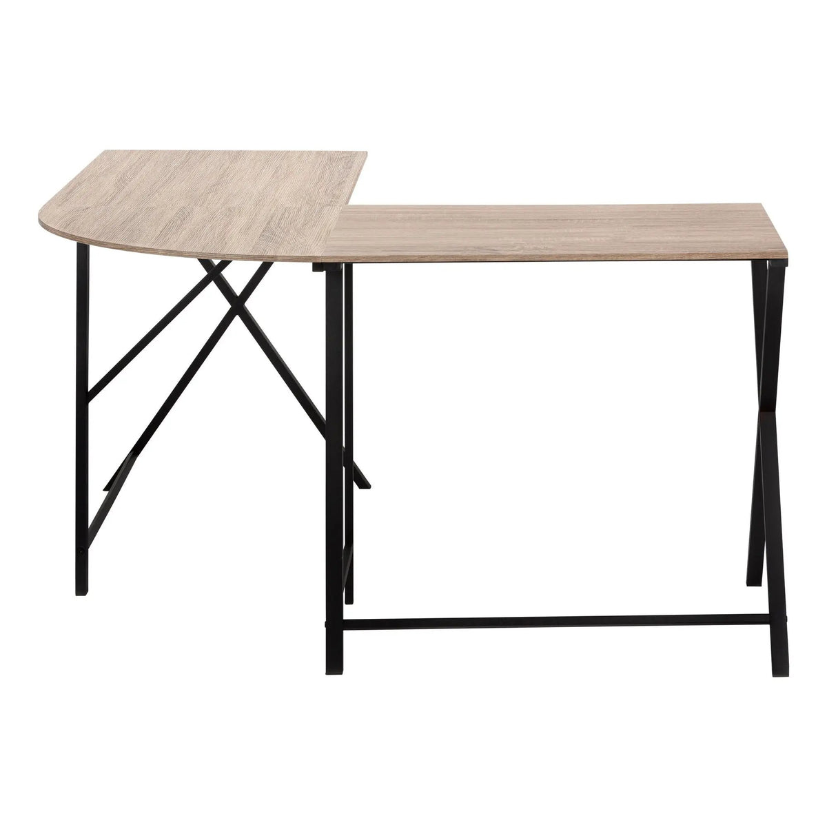 L-Shaped Corner Computer Desk | 55.25 Inch Square | Space-Saving Corner Design | Easy Assembly