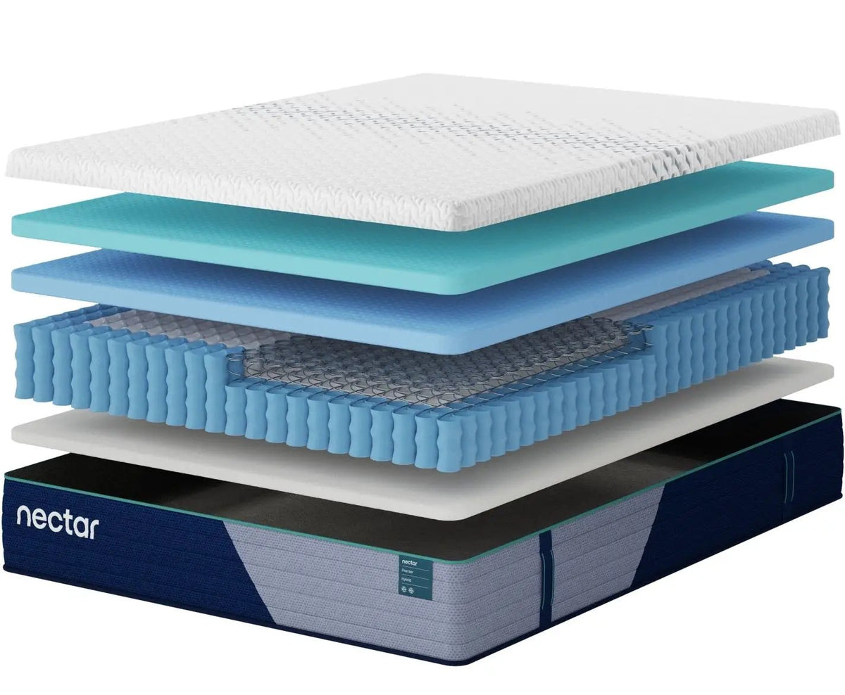 Nectar Premier Hybrid Mattress | 13 Inch Height | Multiple Comfort Layers | Award-Winning