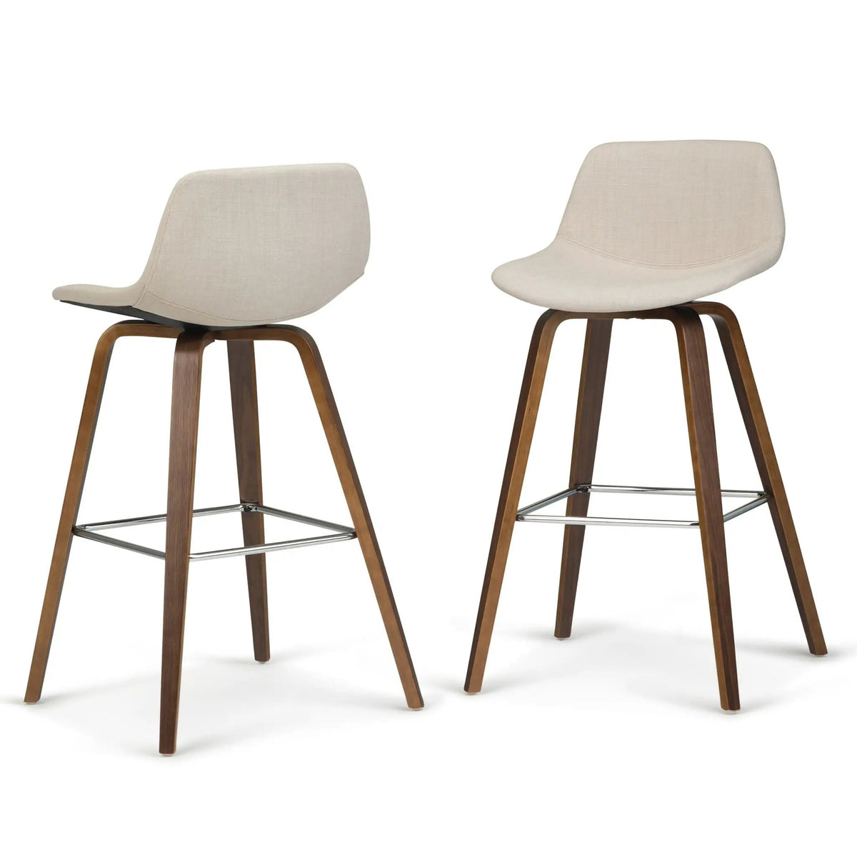 Randolph Bentwood Stools | Set Of 2 | Mid Century Modern Style | Counter And Bar Height