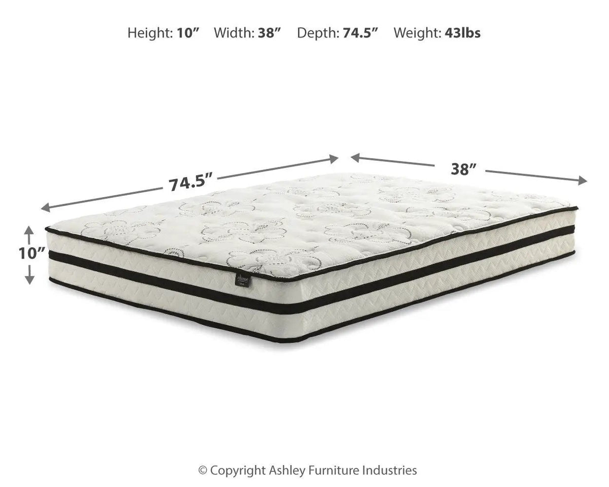 Hybrid Mattress | 10 Inch Profile | Cooling Gel Foam | Medium Firmness