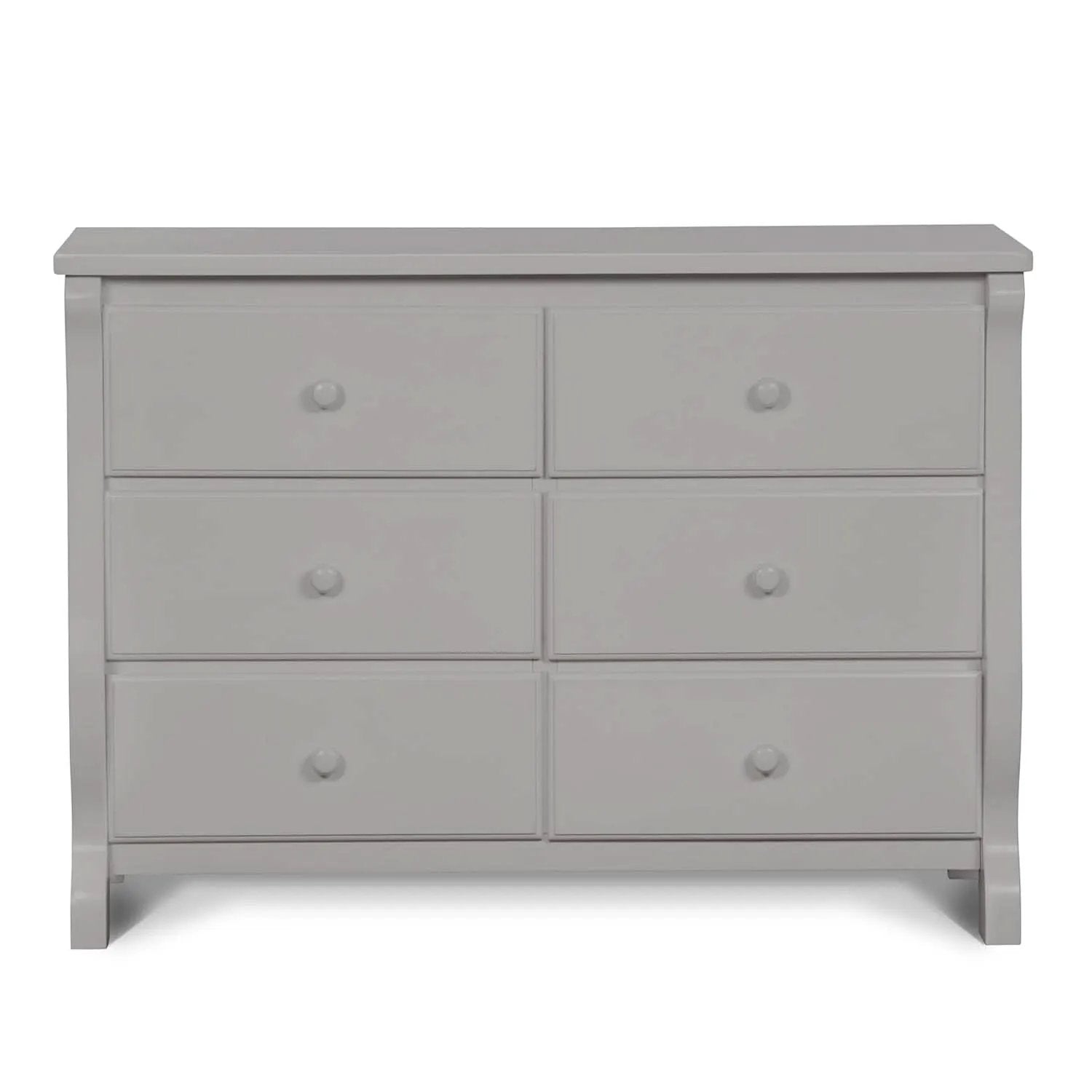 Six Drawer Dresser In Grey With Interlocking Drawers from PriceLows™