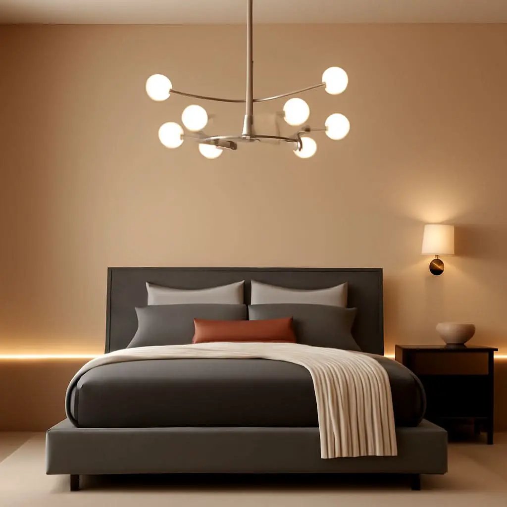 Sputnik 12 Light Brushed Nickel Chandelier For Dining Room from PriceLows™