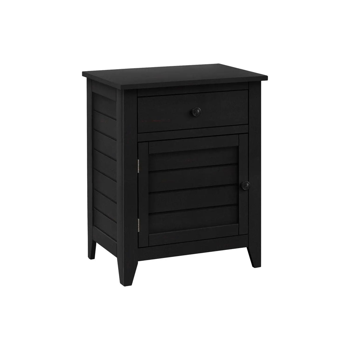 Accent Nightstand | Transitional Coastal Style | Storage Drawer | Spacious Tabletop