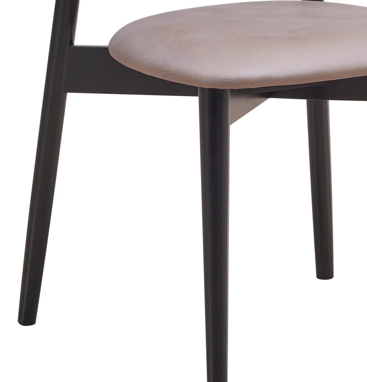 Lanae Microfiber Side Chairs | Set Of 2 | Gray | Black Finish Frame