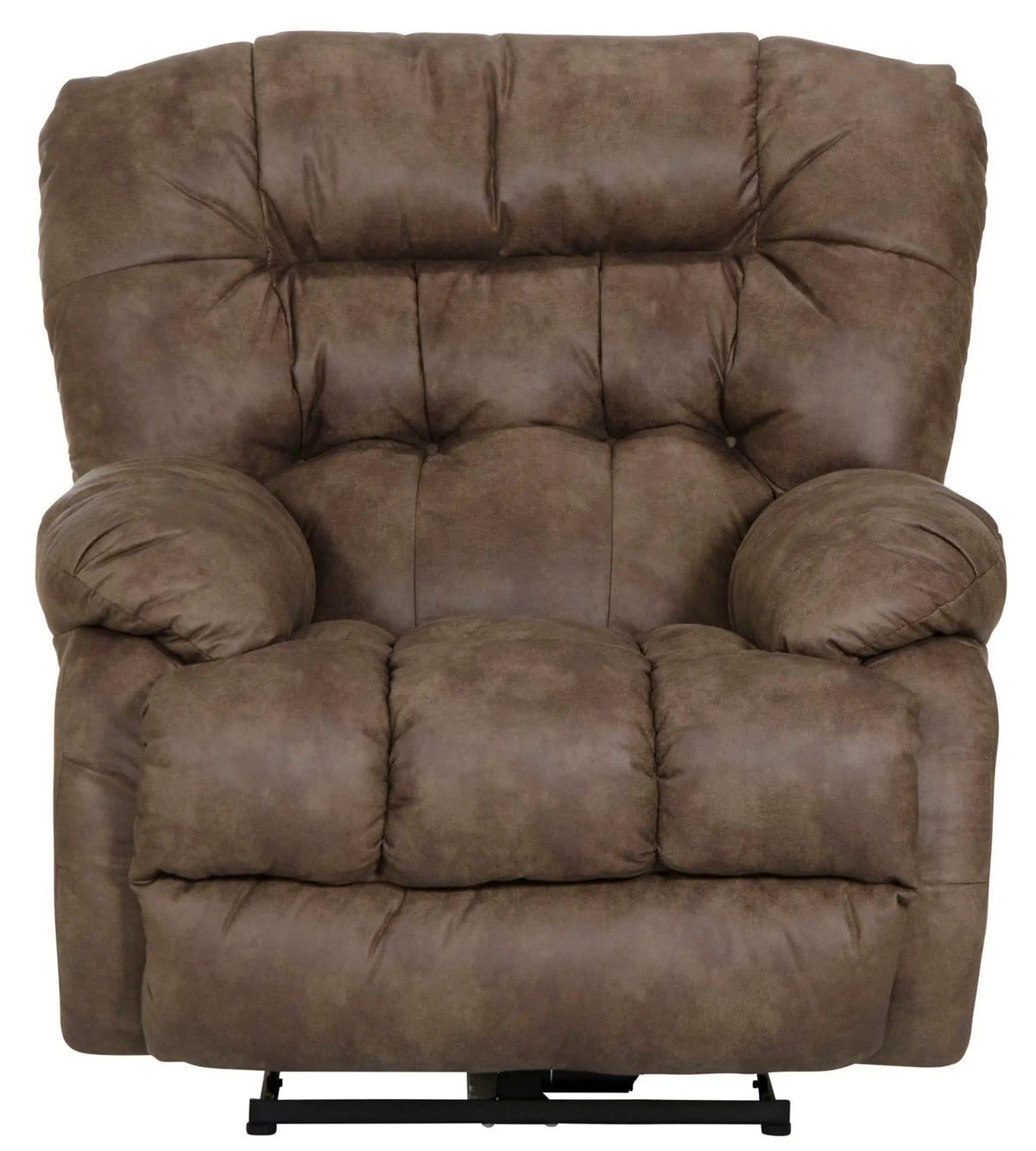 Benny Power Wall Hugger Recliner Reclining Chair | 40 x 42 x 43 in | Polyester & Fabric | Coffee