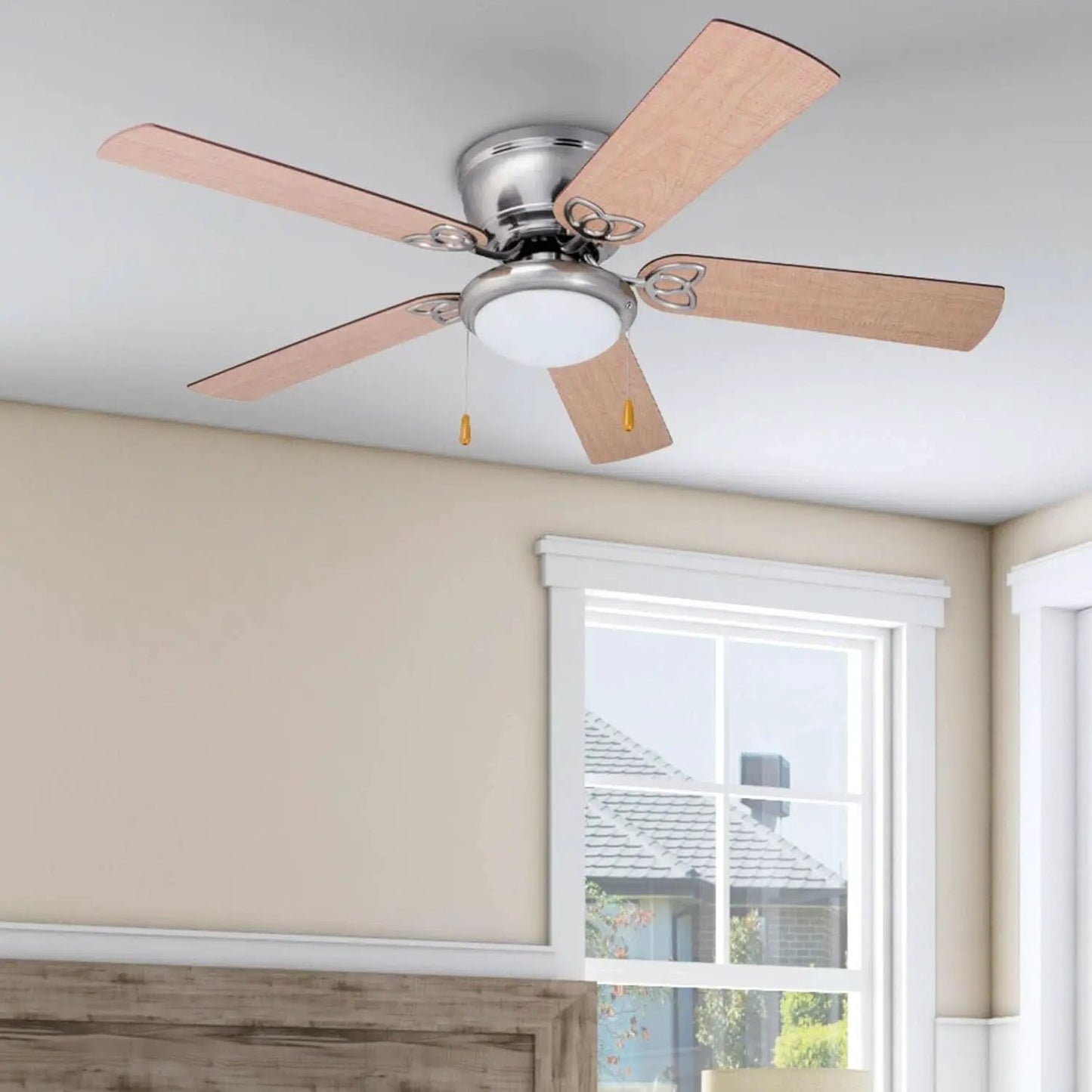 52 Inch Energy Efficient Ceiling Fan LED Lighting Remote from PriceLows™