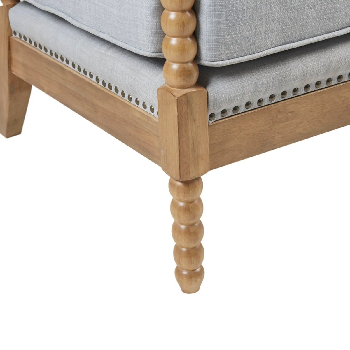 Madison Park Arm Chair | Open Back Spindle Design | Padded Armrests | Casual Style