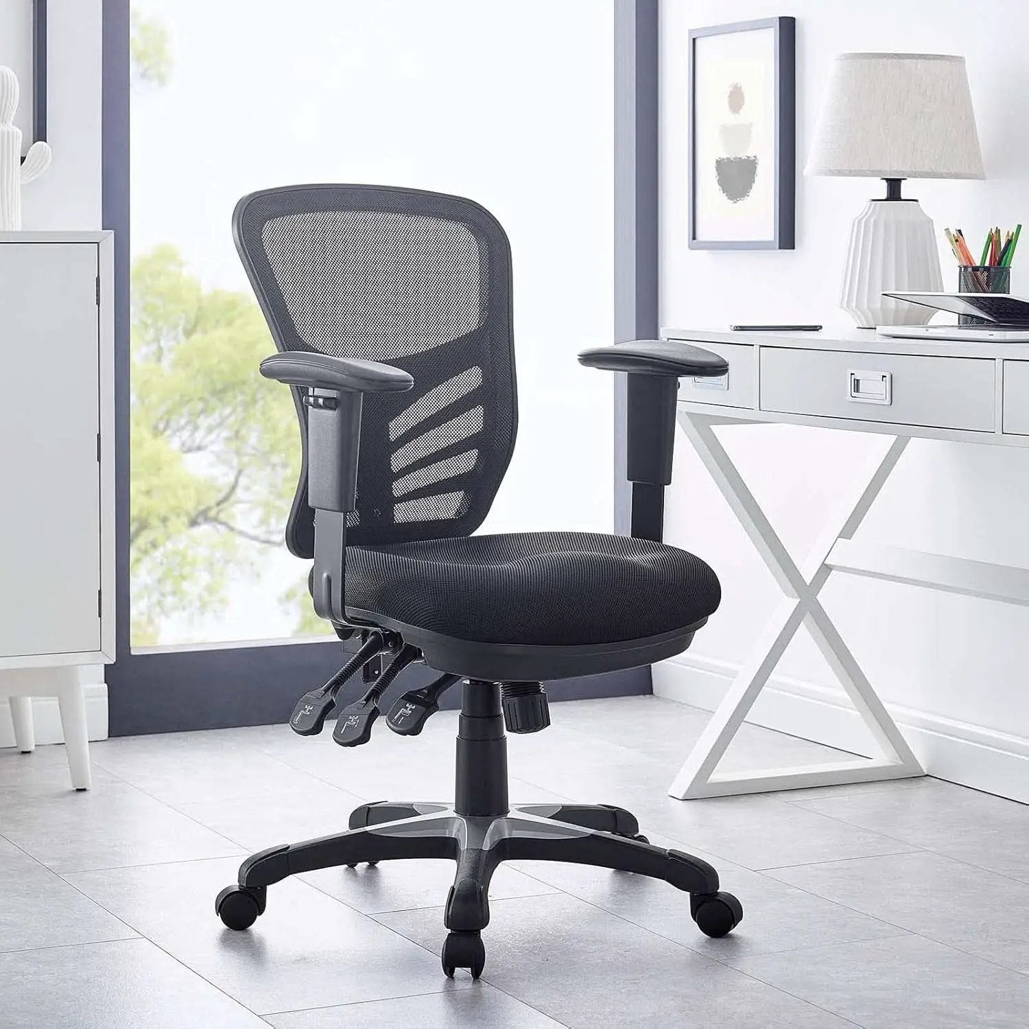 Articulate Ergonomic Mesh Office Chair Black Lumbar Support from PriceLows™