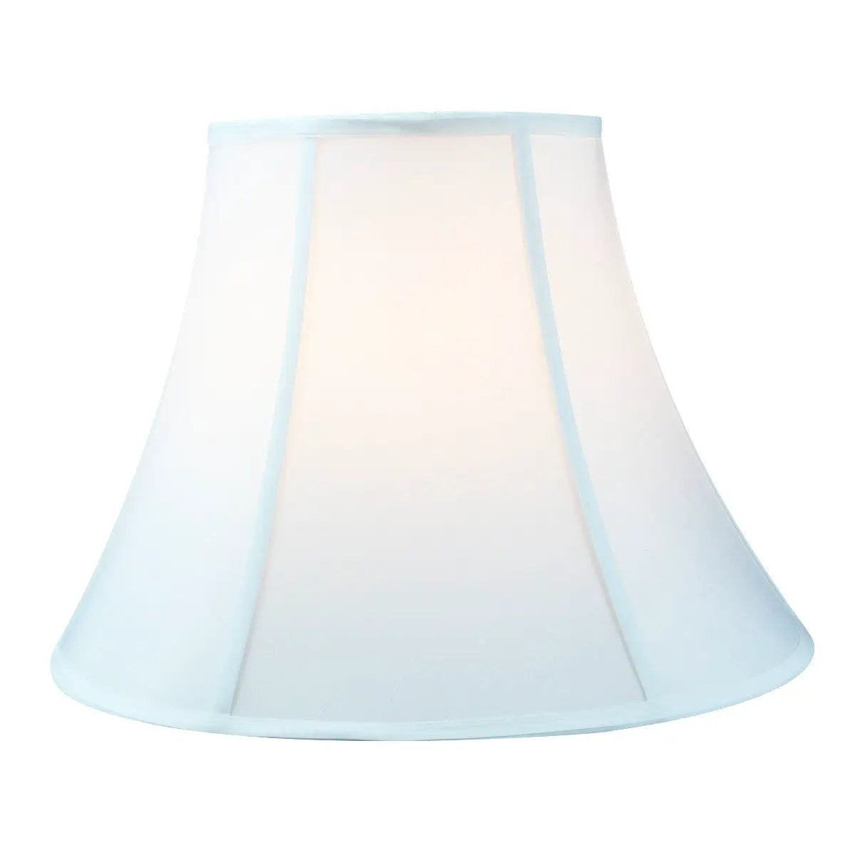 Bell Lampshade | White Shantung | Fully Lined | 18 By 14 Inch
