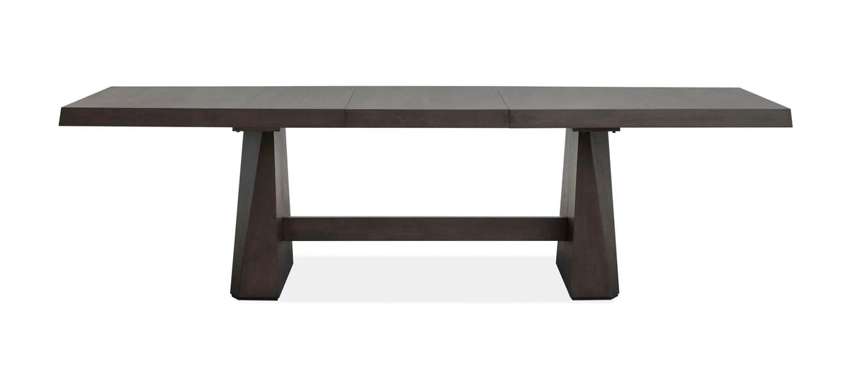Tauren Extendable Double Pedestal Dining Table Dining Tables with Extension | Dining Tables with Extension | Oak Veneer | Coffee Bean